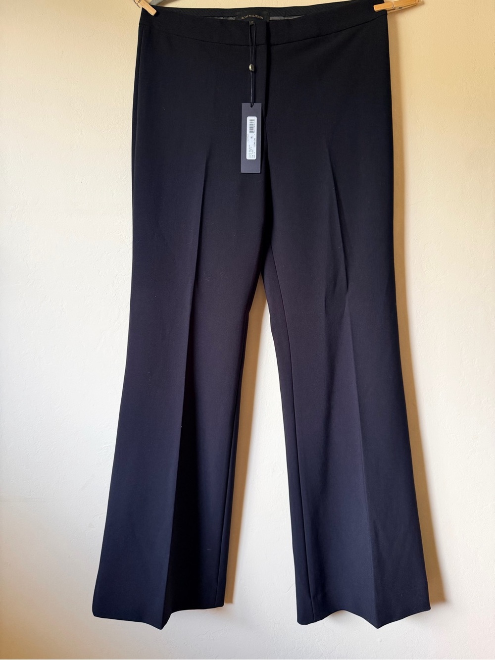 NWT Kobi Halperin Black Boot-Cut Dress Pants